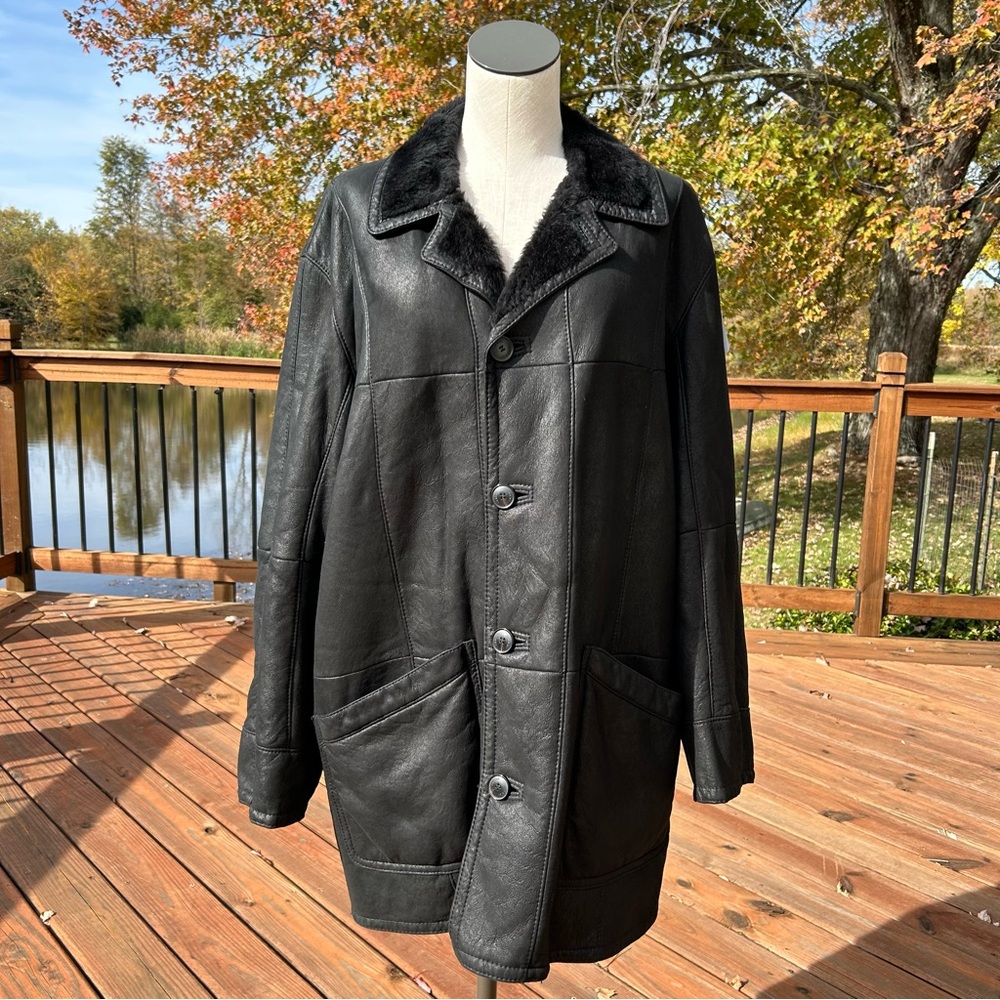 Christ Leder German Leather Jacket Mens Size 50